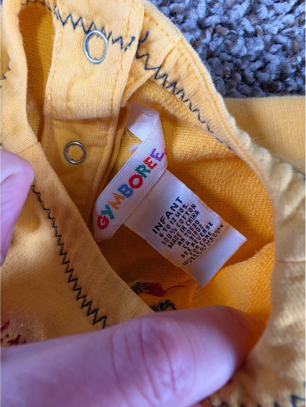 Baby Girl Vintage Gymboree Rainbow Tag Infant 6-12 Month Country Meadows Romper